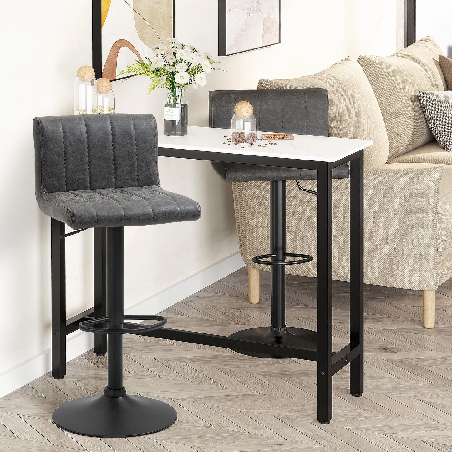 Adjustable Barstools Set of 2