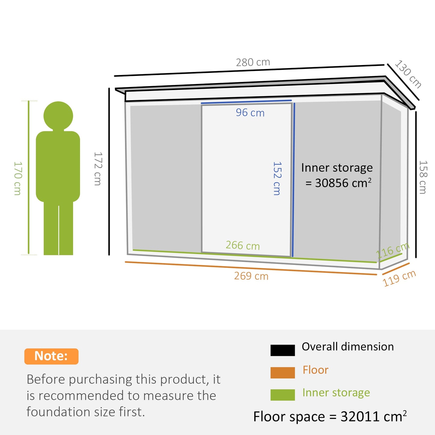 Corrugated 9 x 4' Double Door Pent Garden Shed With Ventilation Steel Dark Grey by Steadfast