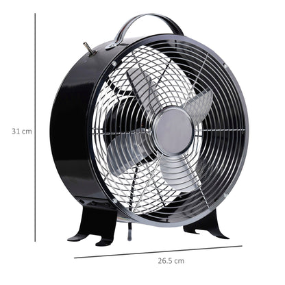 26CM Electrical Table Desk Fan 2-Speed Portable for Home Office