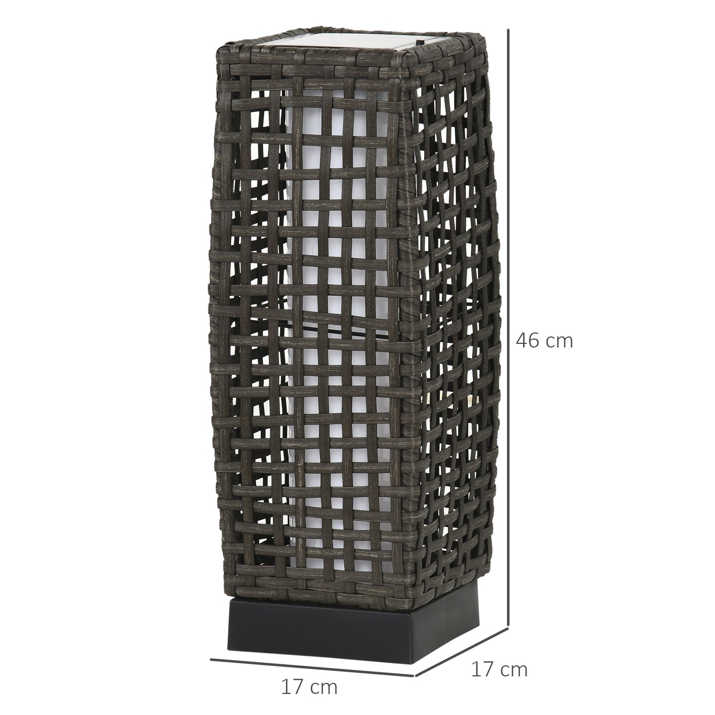 Outdoor Rattan Solar Lantern