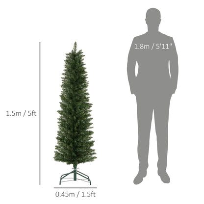 5ft Slim Christmas Tree Artificial -  263 Tips