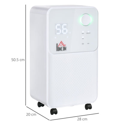 12L/Day 2000ML Portable Quiet Dehumidifier for Home Laundry Room Bedroom Basement