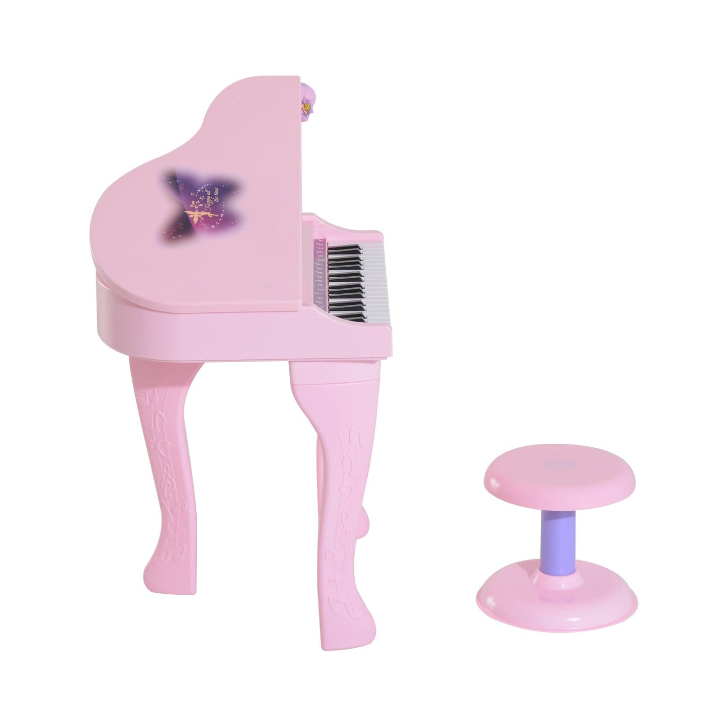 Mini Electronic Piano W/Stool-Pink