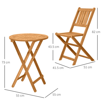 3-Piece Folding Bistro Set