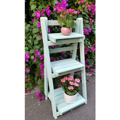 Timber Plant Stand 3 Tier Painted 94cm Tall