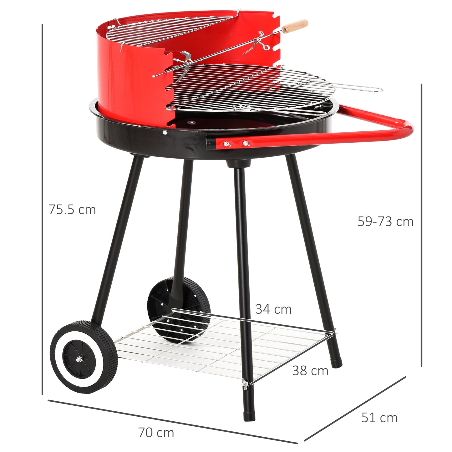 Charcoal Outdoor Barbecue Grill