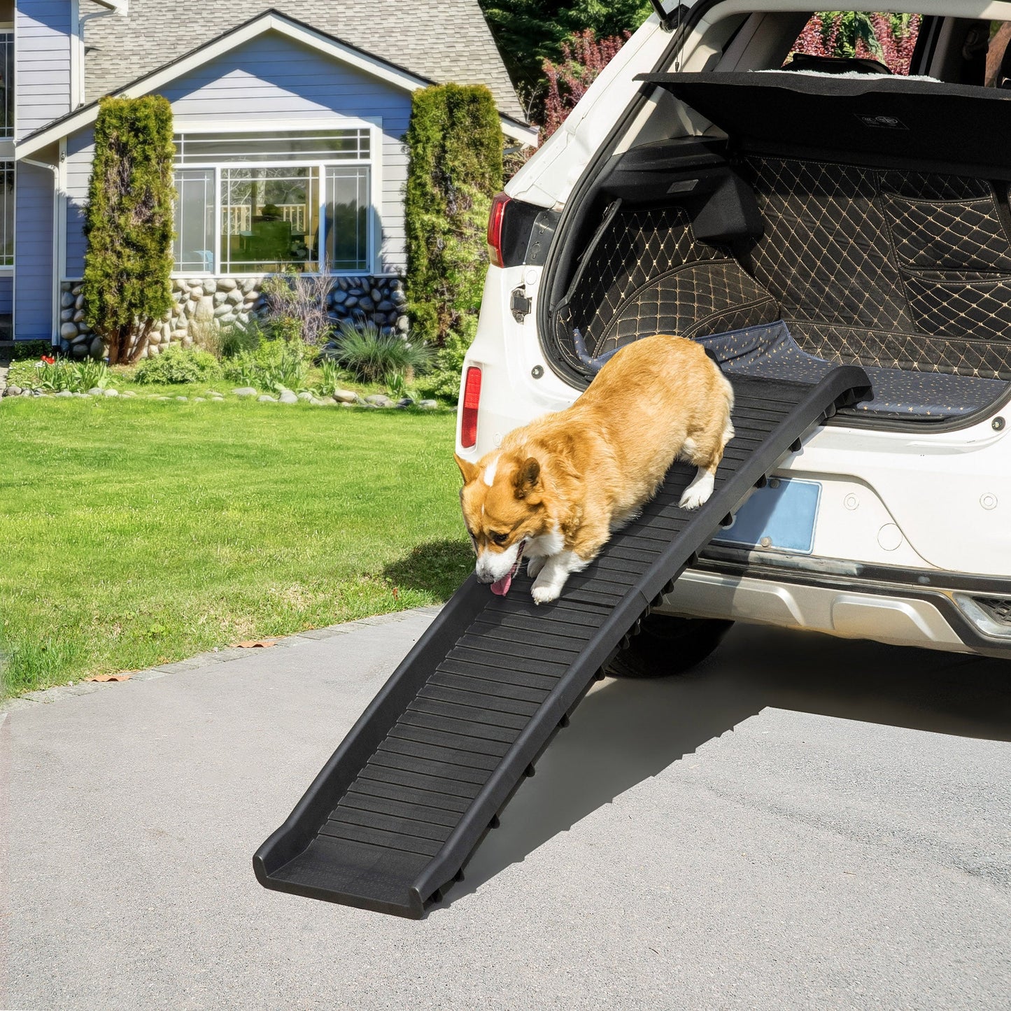 PawHut Foldable Pet Ramp Dog Car Ramp for SUVs