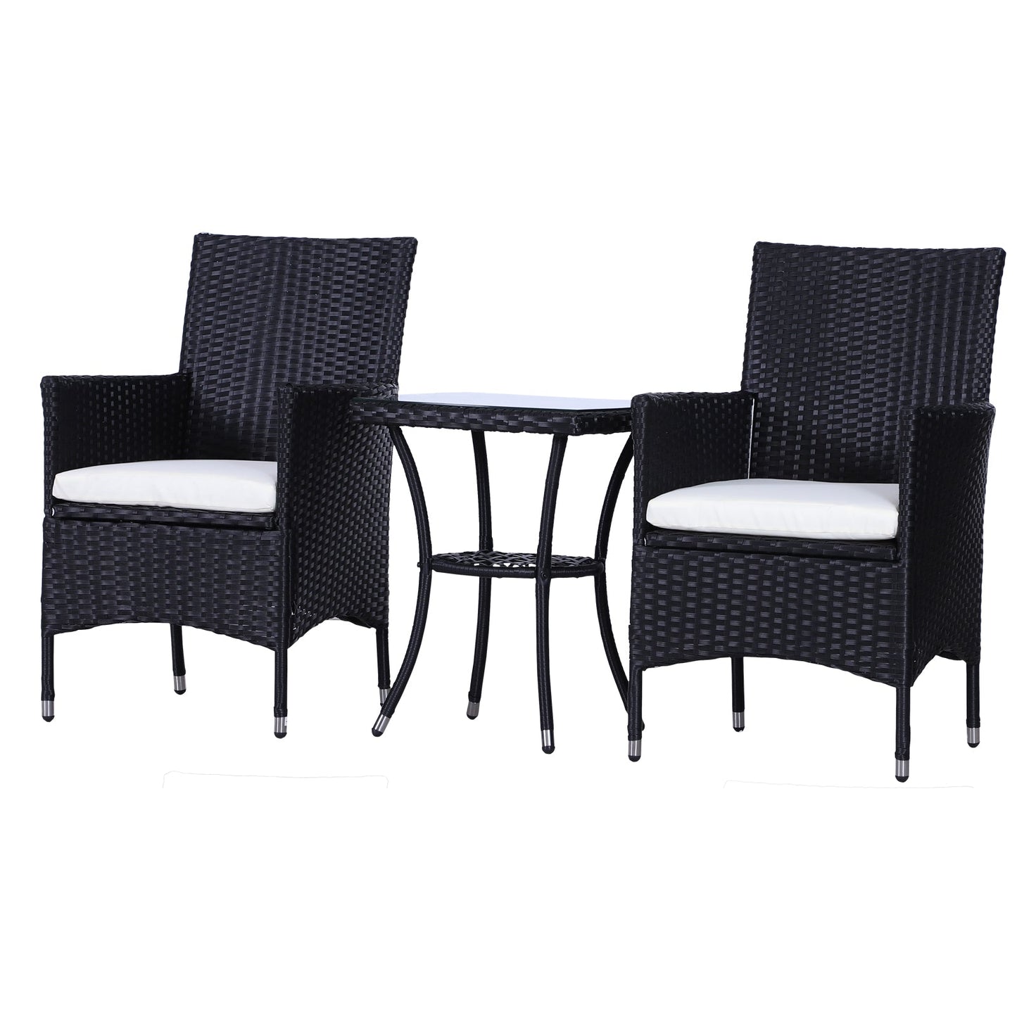 Three-Piece Rattan Chair Set