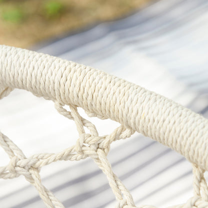 Outdoor Hanging Rope Chair with Cotton Rope