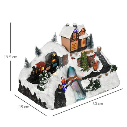 Ornament Miniature Christmas Scene Multicolour Indoor LED - 30cm