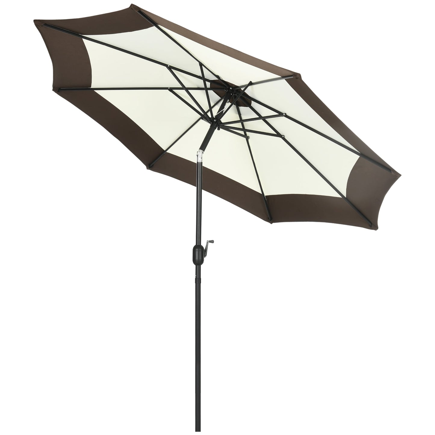 2.7m Garden Parasol Umbrella with 8 Metal Ribs