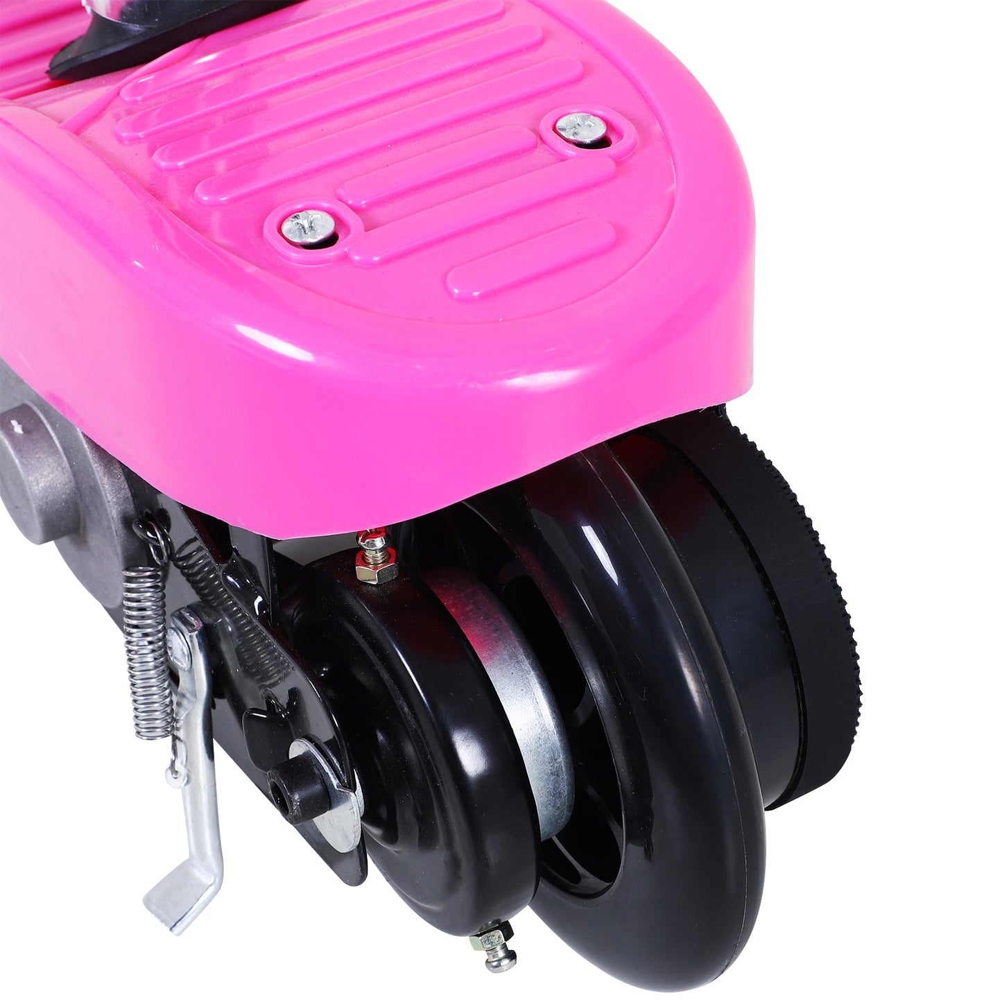 Foldable Electric Scooter Ride on for Kids 12V 120W W/Brake Kickstand-Pink