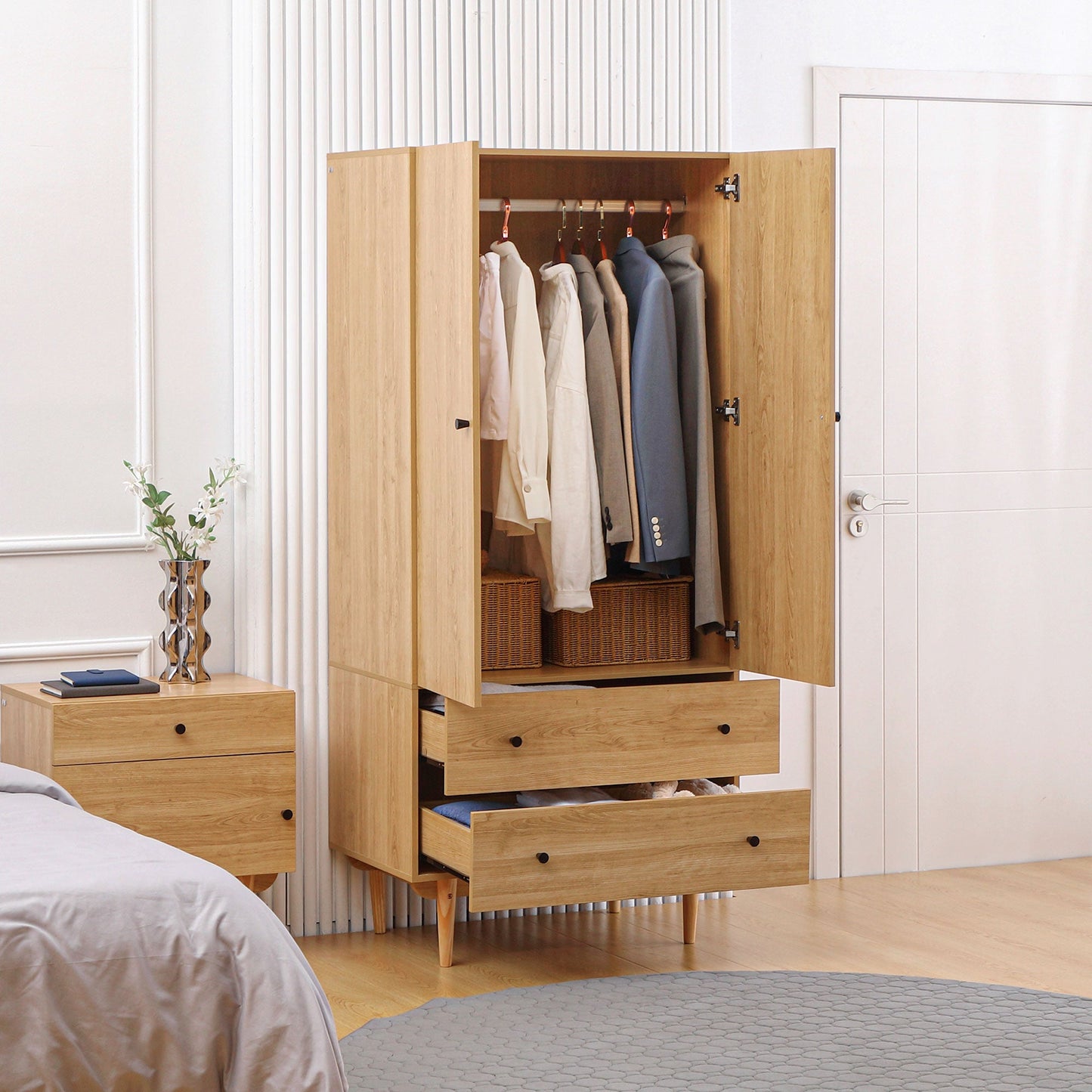 Wardrobe with 2 Doors