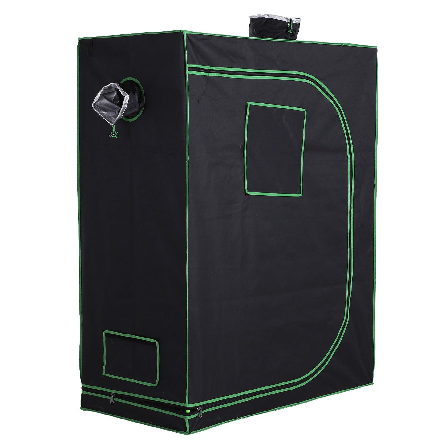 Hydroponic Plant Grow Tent Canopy Indoor Reflective Mylar Green Room 600D Oxford 120L x60W x150H cm Silver