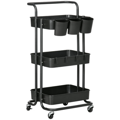 3 Tier Utility Rolling Cart