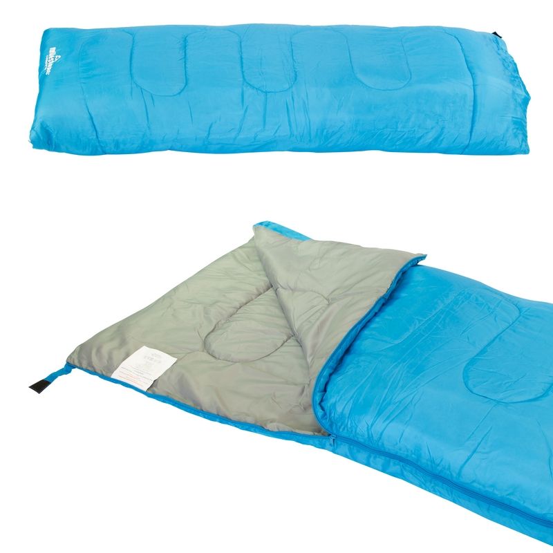 Two Season Sleeping Bag Single Envelope Blue And Grey