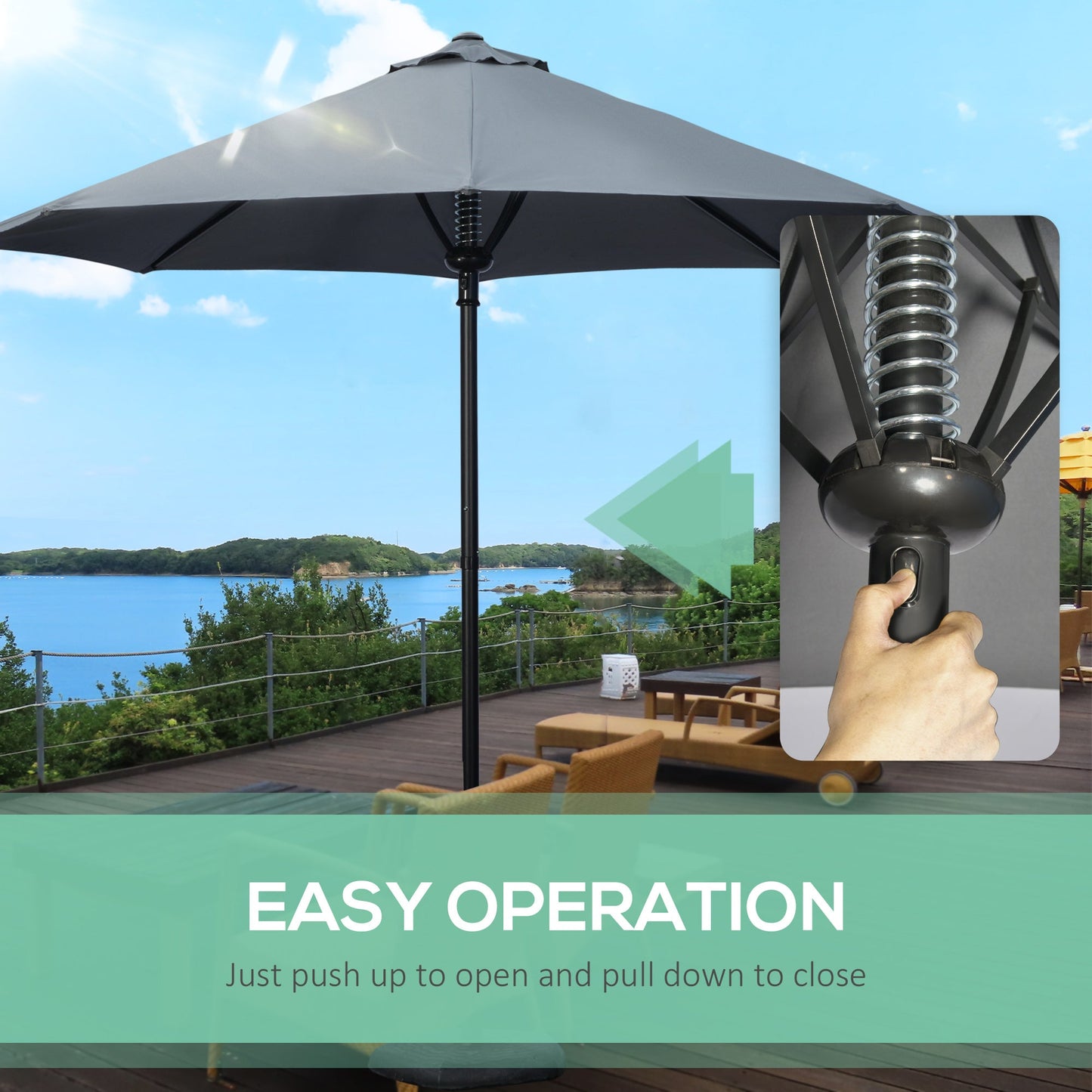 Garden 3M Parasol Umbrella