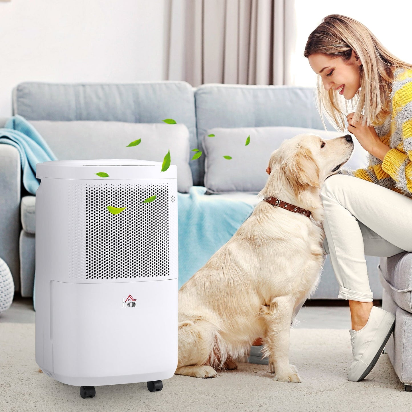 10L/Day 2200ML Portable Quiet Dehumidifier with WiFi Smart App Control