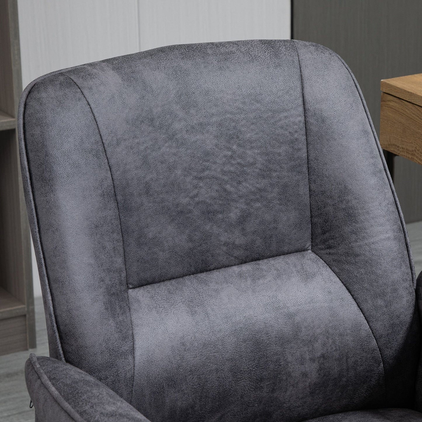 Vinsetto Faux Microfibre Leather Office Chair - Grey