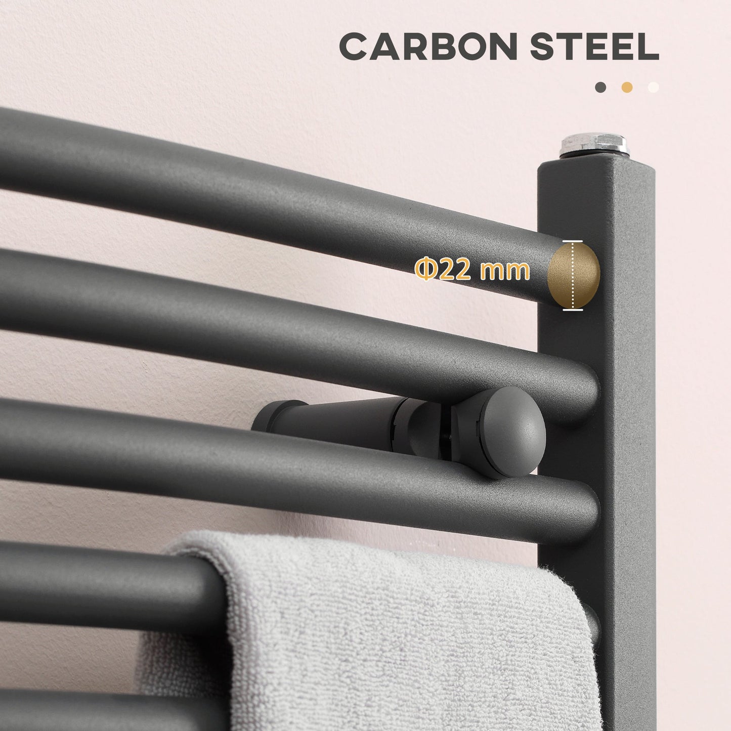 Curved Heated Towel Rail