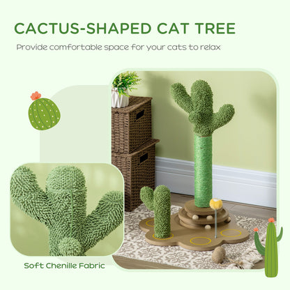 PawHut 60cm Chenille Cat Tree