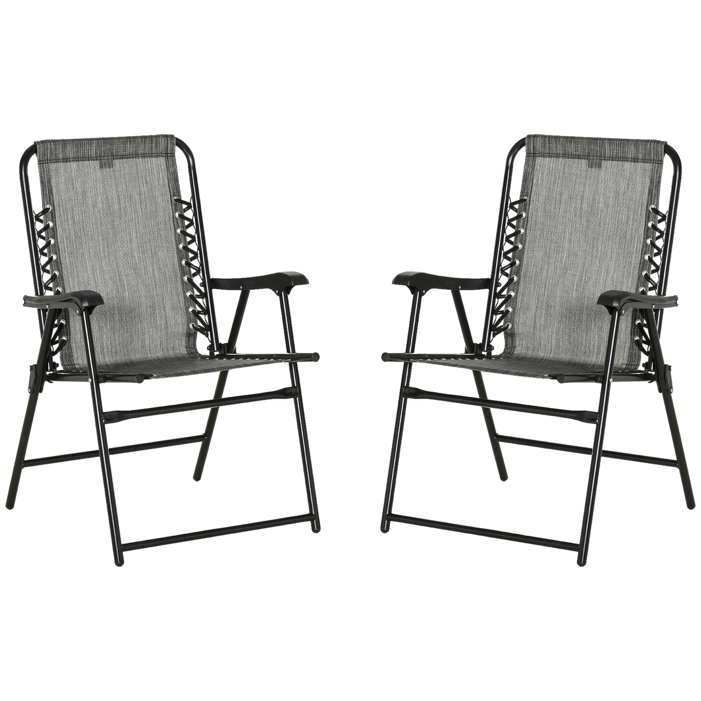 2-Pieces Patio Folding Chair Set