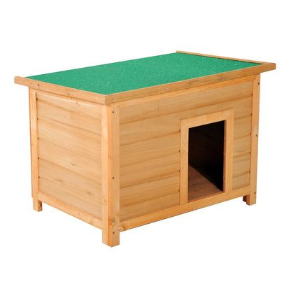 PawHut Wooden Dog Kennel Elevated Dog Pet House w/ Open Top 82W x 58D x 58H cm