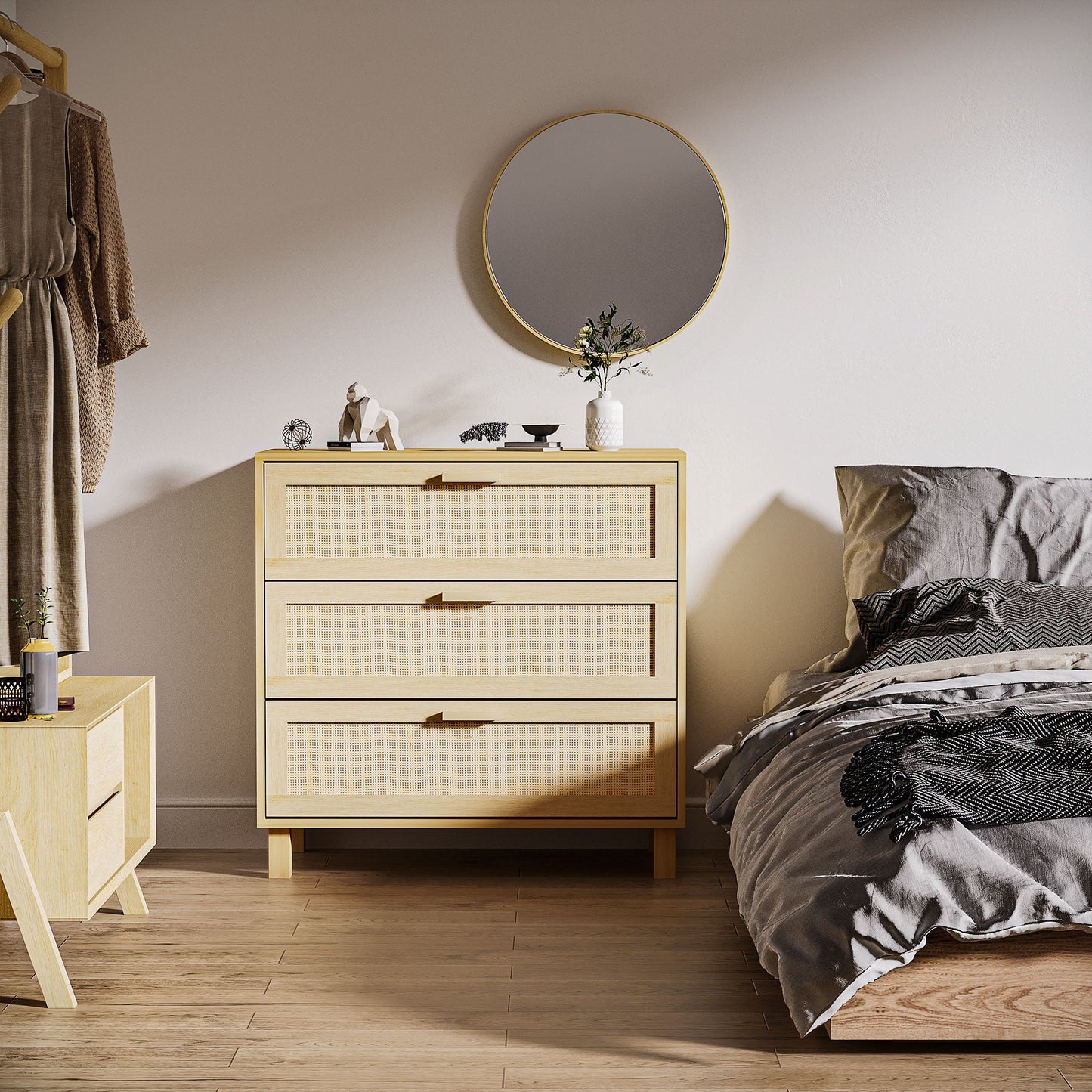 Rattan Bedroom Chest of Drawers