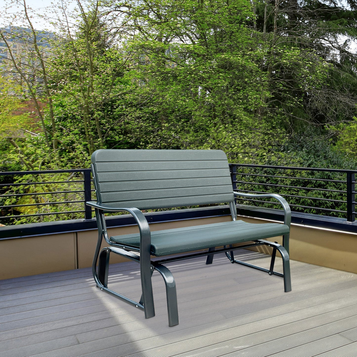 Outsunny 2 Seats Garden Glider Bench