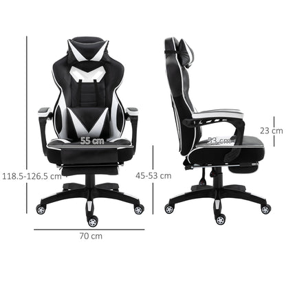 Vinsetto Racing Gaming Chair with Footrest