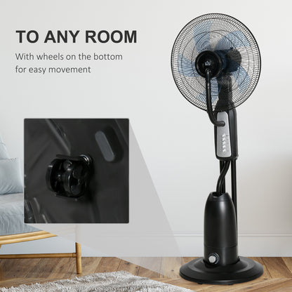 Pedestal Fan with Water Mist Spray