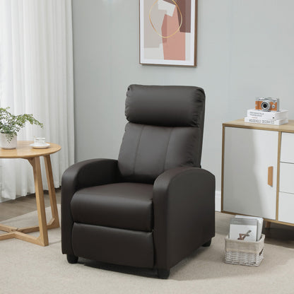 Recliner Sofa Chair PU Leather Massage Armcair w/ Remote Control