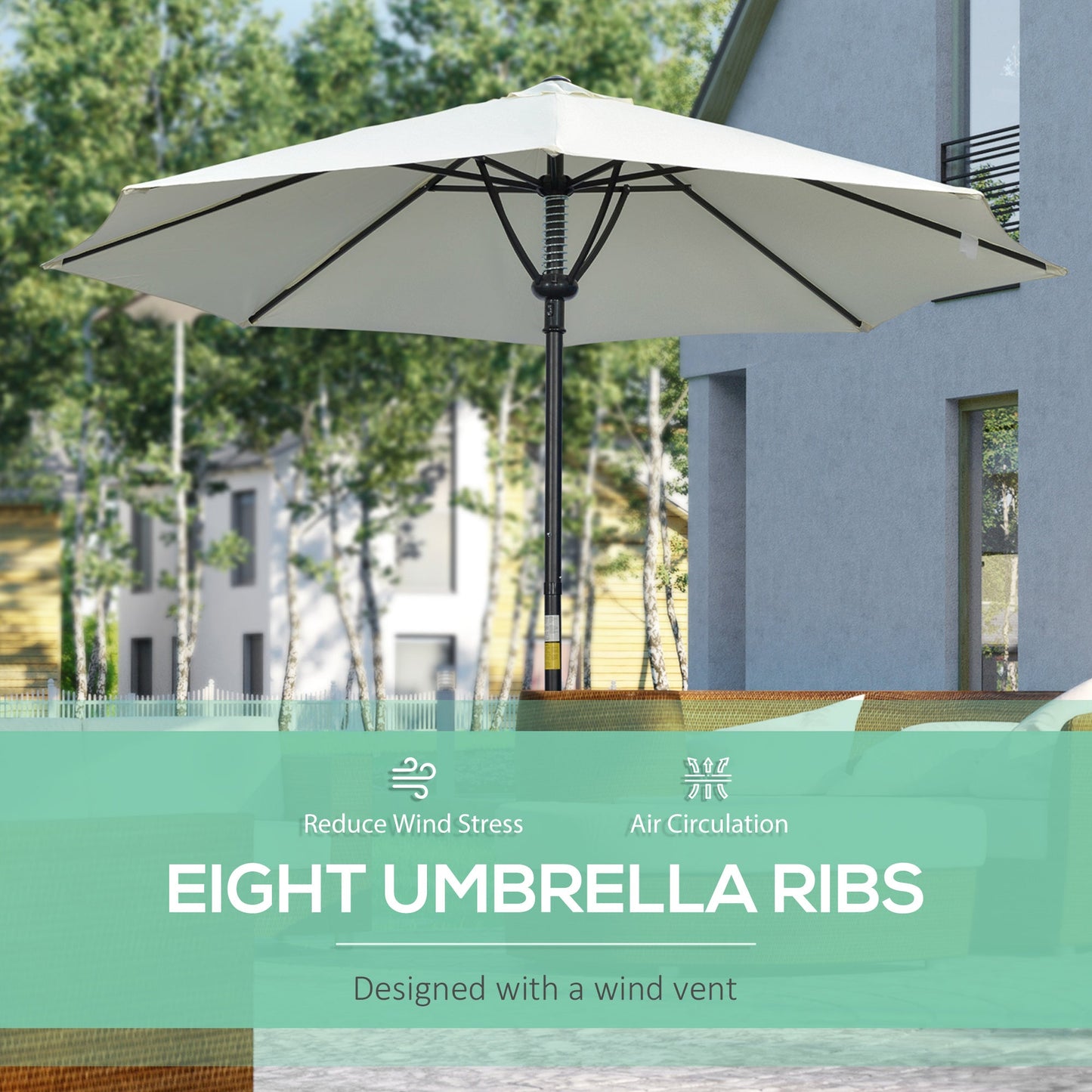 Garden 3M Parasol Umbrella