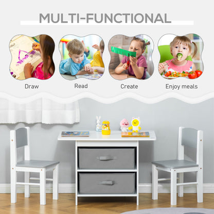 Kids Three-Piece Table and Chairs Set