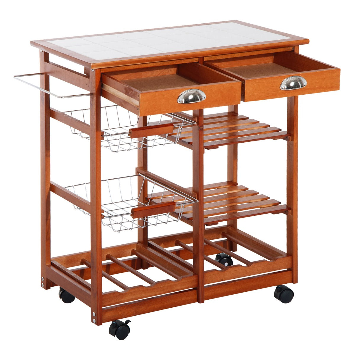 Homcom Rolling Kitchen Cart