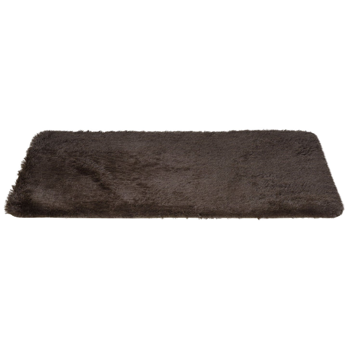 Brown Fluffy Rug