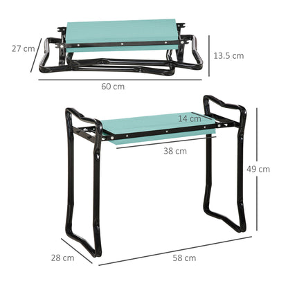 Garden 2 in 1 Kneeler Bench-Green/Black