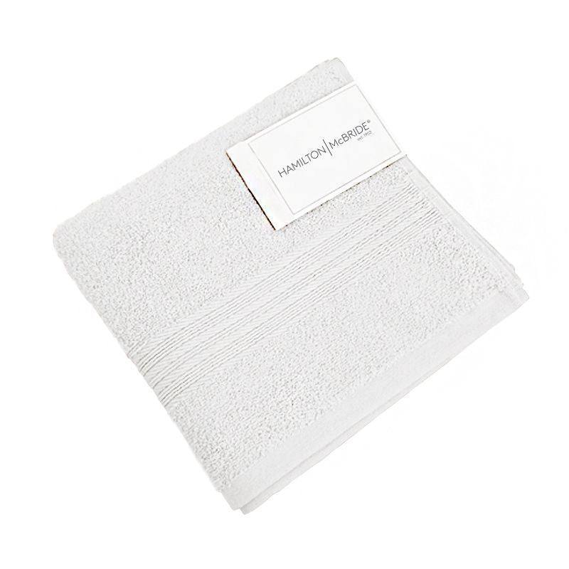 2 Hamilton McBride 30cm x 30cm White Face Cloths