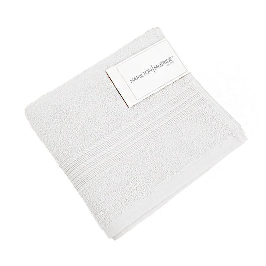 2 Hamilton McBride 30cm x 30cm White Face Cloths