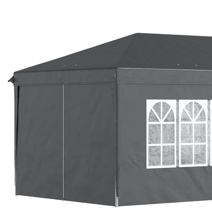 3 x 6 m Pop Up Gazebo with Sides and Windows