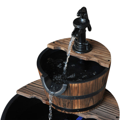 Wooden Water Pump Fountain