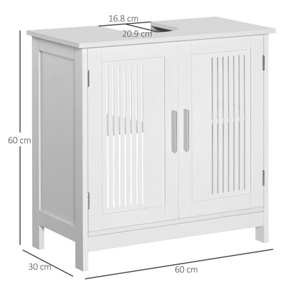 kleankin Modern Under Sink Cabinet with 2 Doors