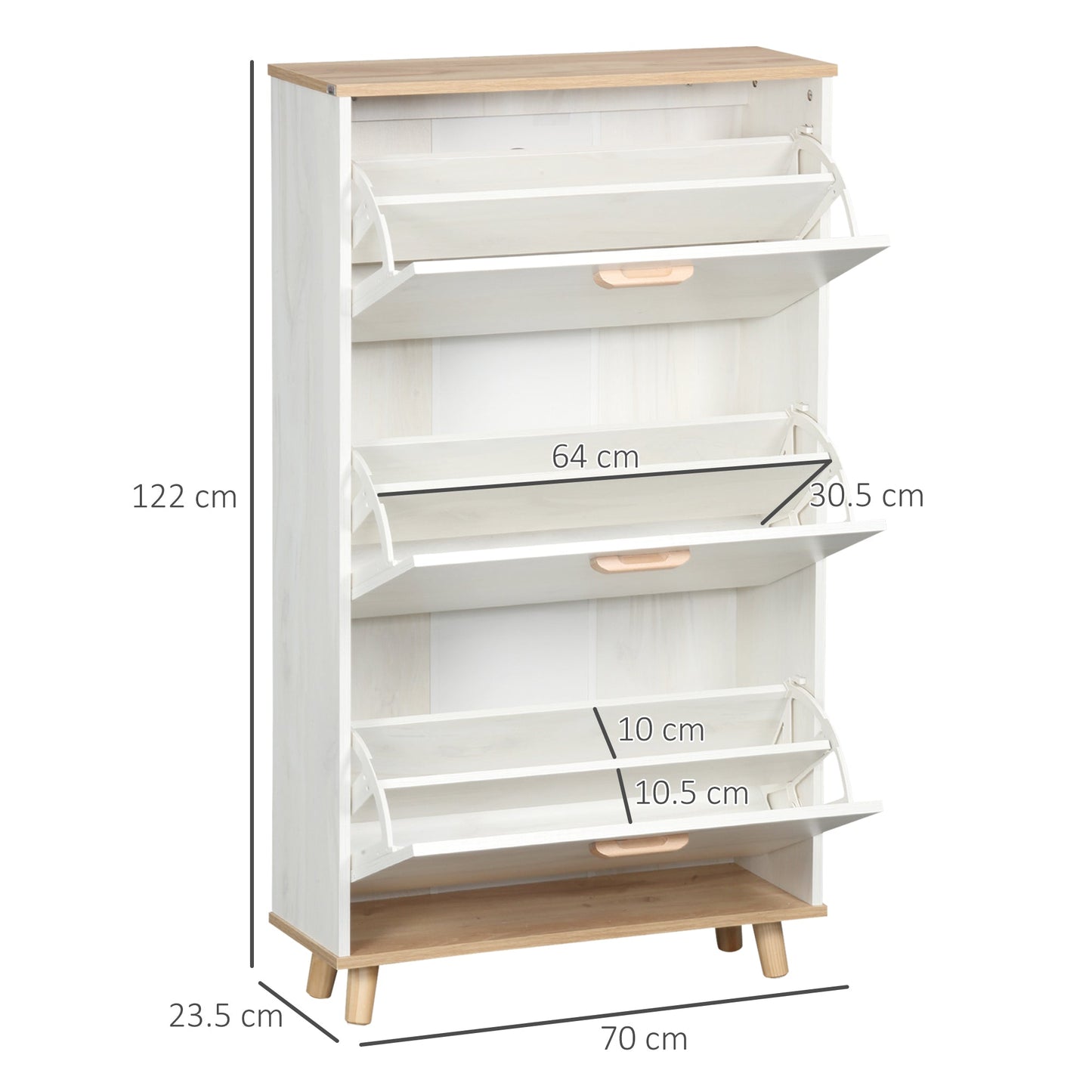 Narrow Shoe Cabinet