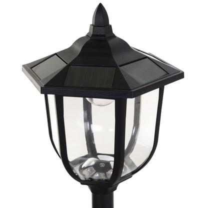 Outdoor Garden Solar Post Lamp Sensor Light LED Lantern Bollard Pathway Torch Light 1.77m Tall