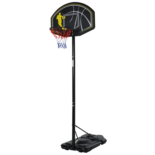 Portable Basketball Stand Adjustable Height Hoop Backboard w/ Wheels