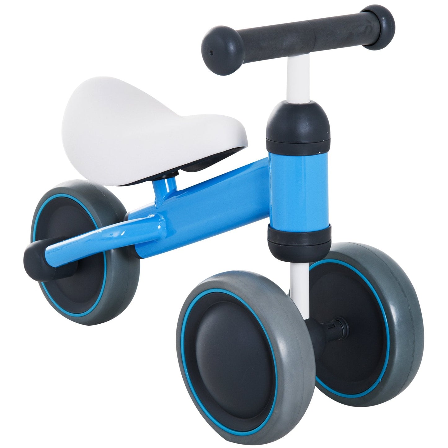 Kids Balance Bike Toddler Plastic No-Pedal Walking Blue