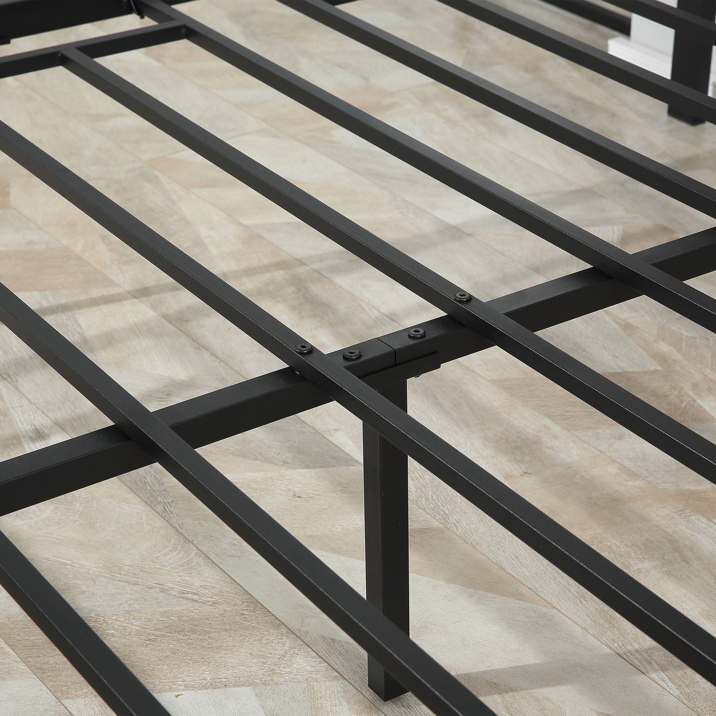 King Size Industrial-Style Metal Bed Frame