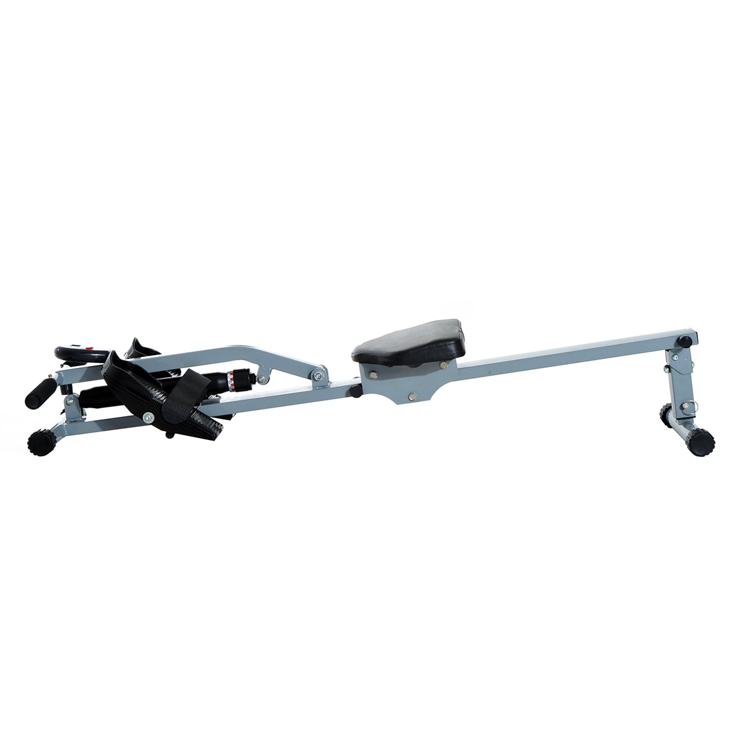 Homcom Rowing Machine Rower Workout Trainer W/ Monitor-Grey/Black