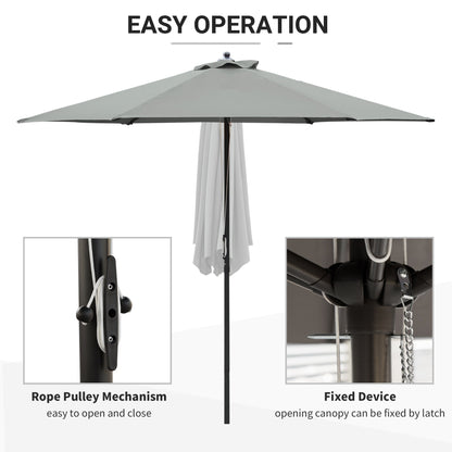 2.8m Garden Parasol Umbrella