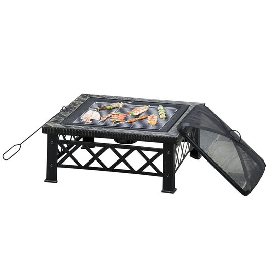 Large Outdoor Fire Pit Table